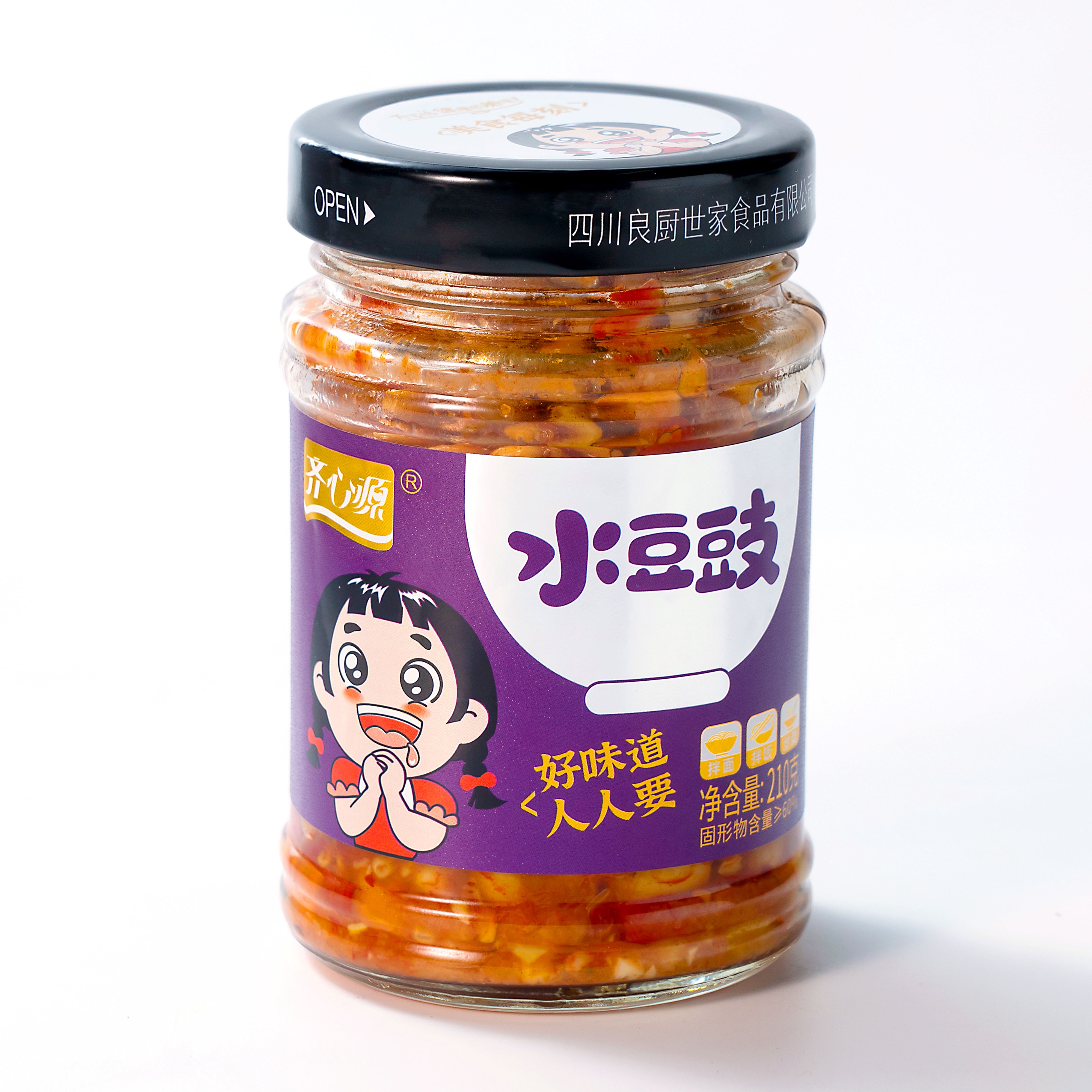 瓶装 齐心源 210g水豆豉